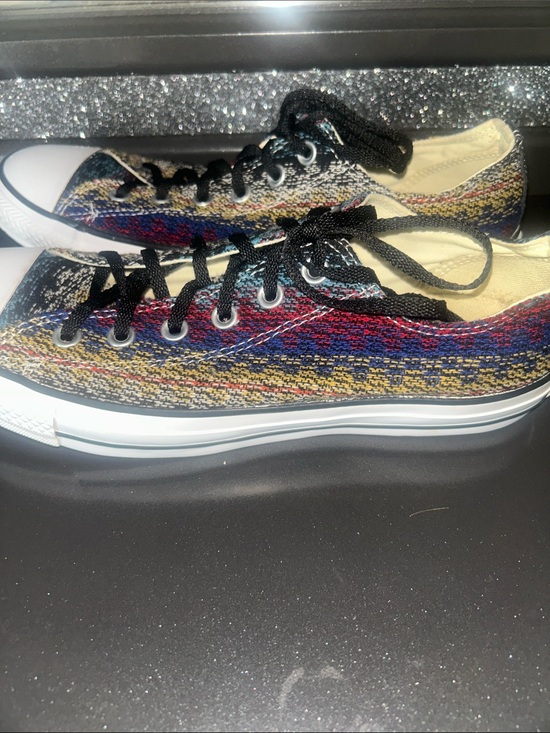 Converse Shoes - Converse Multicolor Knit Low-Top Sneakers with Black Trim. Men’s 8; Women’s 10